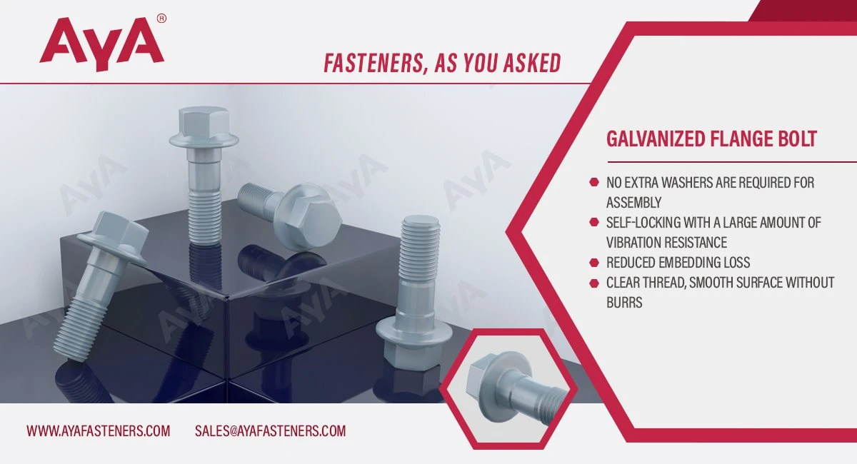Galvanized Flange Bolt    aya